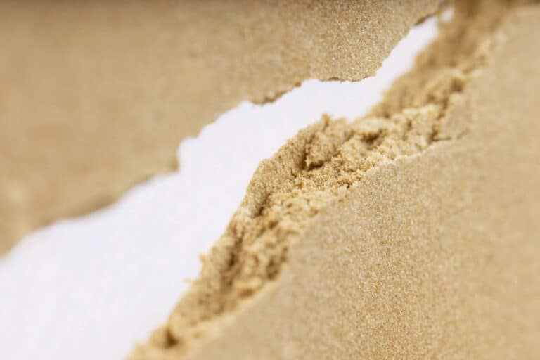 closeup of brick hash