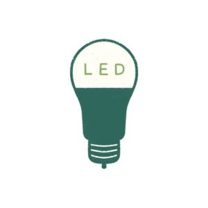 LED light bulb icon