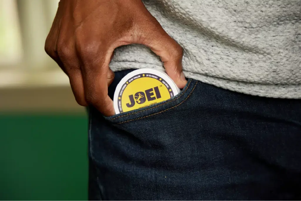 JOEI puck in a pocket