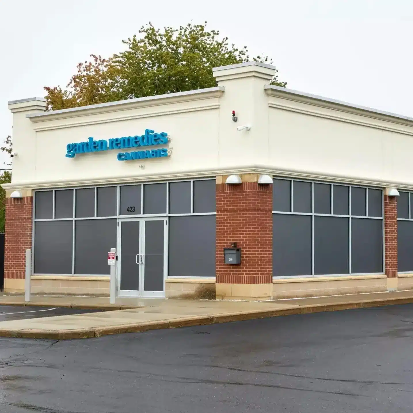 Exterior view of Garden Remedies cannabis dispensary storefront in Marlborough, MA
