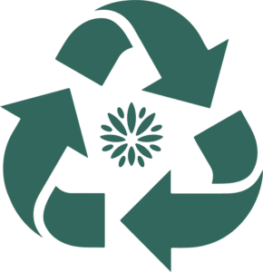 Recycling Icon with GR Daisy