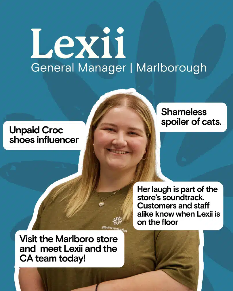 Lexii is the General Manager at Garden Remedies Marlborough