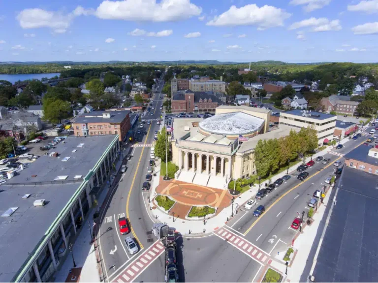 Aerial view of Framingham MA
