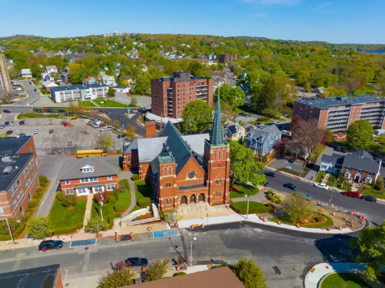 Aerial view of Medford MA