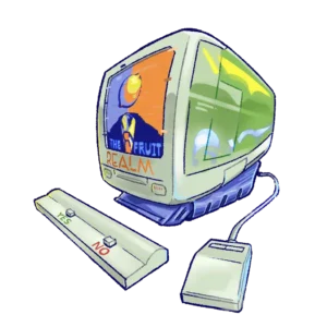 the fruit sticker art