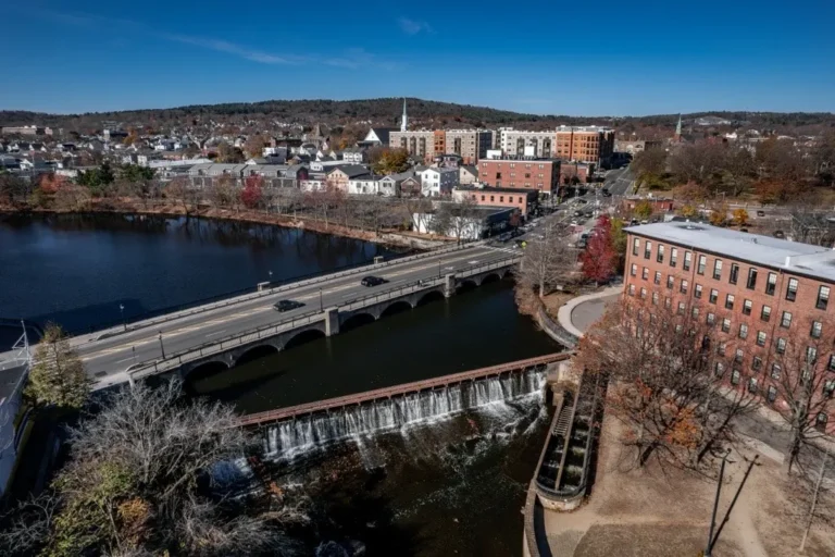 Waltham MA aerial photo