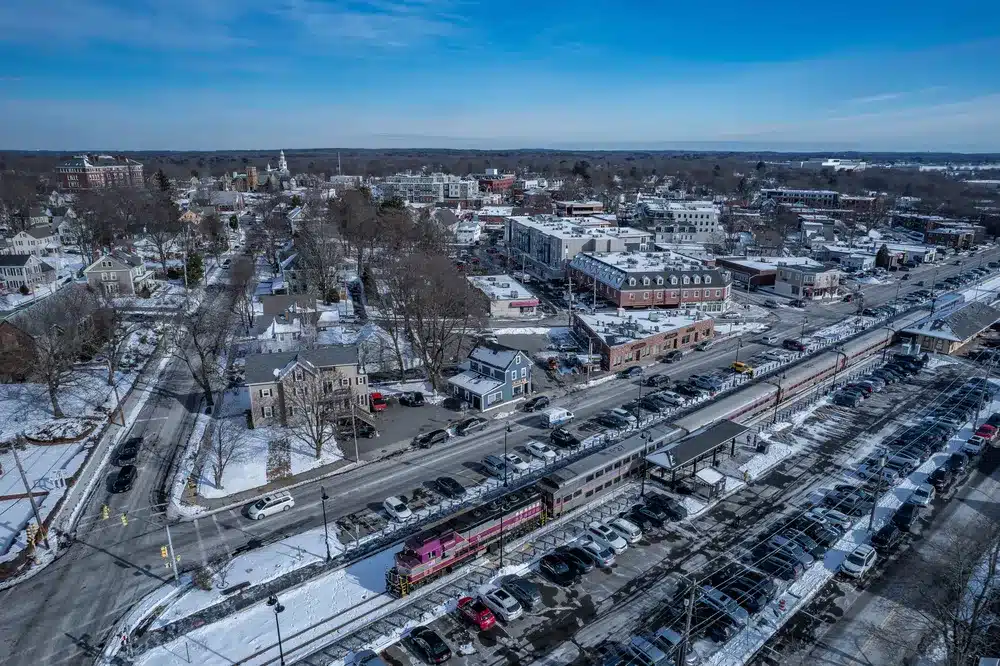 Reading MA Aerial View