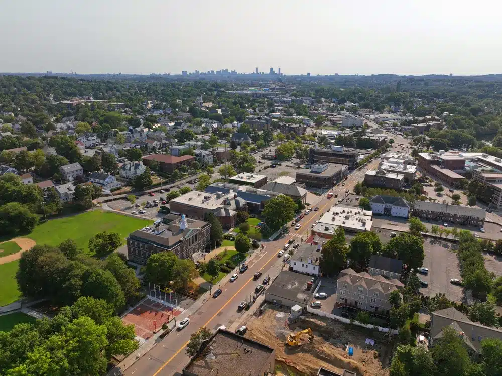 Watertown MA aerial view