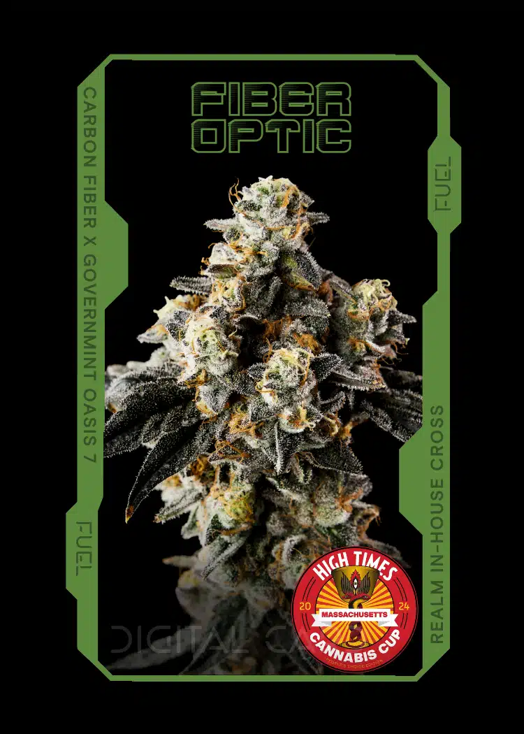 Fiber Optic Cannabis Strain Trading Card