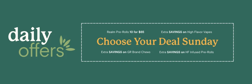 Daily Offers - Sunday - Choose Your Own