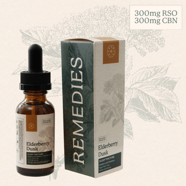 Remedies Elderberry Dusk Tincture Product Image with packaging