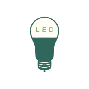 LED light bulb icon