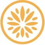 Stylized yellow daisy flower logo for Garden Remedies rewards