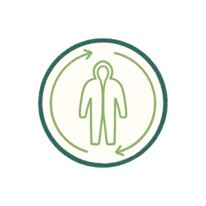 Eco-friendly reusable protective suit used in Garden Remedies cleanroom and cultivation operations
