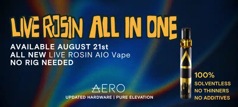 Live Rosin All in One Vape available August 21st