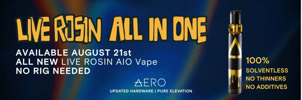 Live Rosin All in One Vape available August 21st
