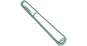 green line illustration of cannabis pre-roll representing pre-roll category