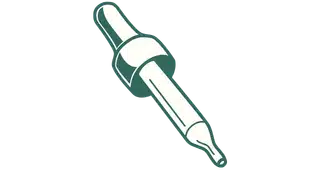 Green tincture dropper illustration for Garden Remedies cannabis tinctures category