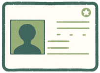 Illustration of a driver's license ID card